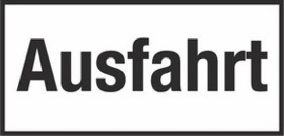 Ausfahrt Ausfahrt