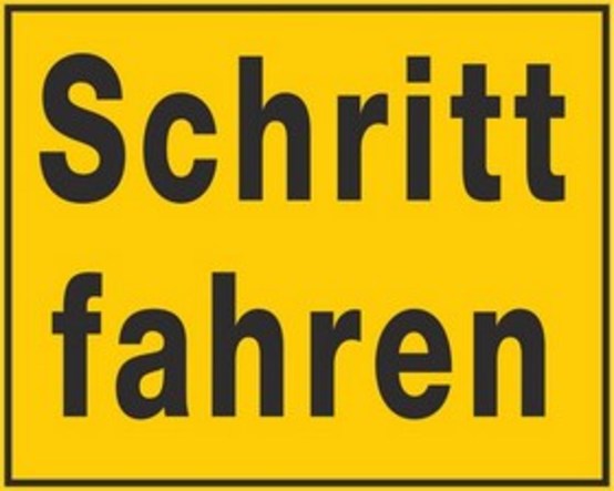 Schritt fahren Schritt fahren