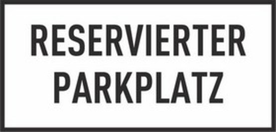 RESERVIERTER PARKPLATZ RESERVIERTER PARKPLATZ
