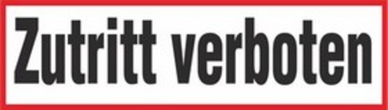 Zutritt verboten