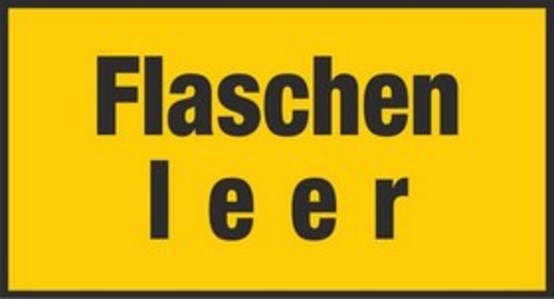 Flaschen leer