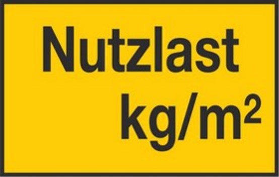 Nutzlast ?.. Kg/m² Nutzlast ?.. Kg/m²