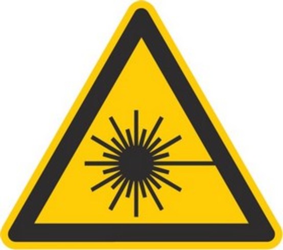 Warnung vor Laserstrahl Warnung vor Laserstrahl