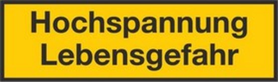 Hochspannung Lebensgefahr Hochspannung Lebensgefahr