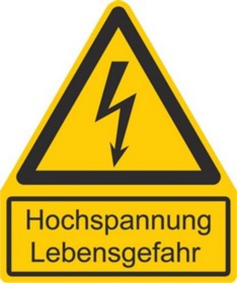 Hochspannung Lebensgefahr Hochspannung Lebensgefahr