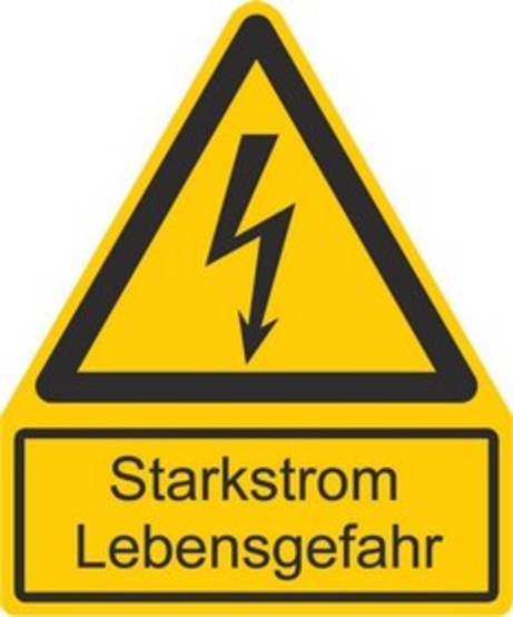 Starkstrom Lebensgefahr