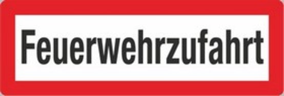 Feuerwehrzufahrt Feuerwehrzufahrt