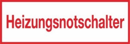 Heizungsnotschalter Heizungsnotschalter