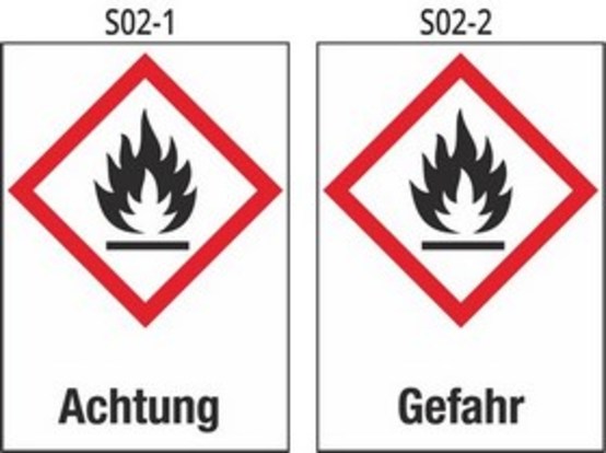 Achtung entzündbare Stoffe