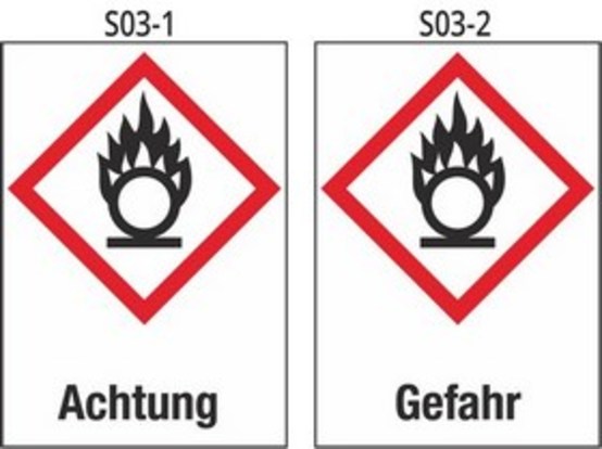 Achtung entzündend (oxidierend) wirkende Stoffe