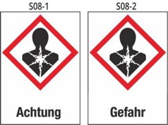 Achtung, Krebserzeugend, mutagen, reproduktionstoxisch, Sensibilisierung der Atemwege, Spezifische Zielorgan-Toxizität, Aspirationsgefahr