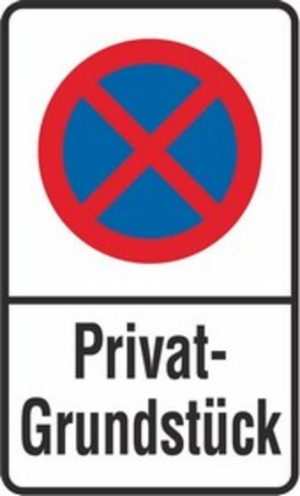 Absolutes Halteverbot, Privatgrundstück Absolutes Halteverbot, Privatgrundstück