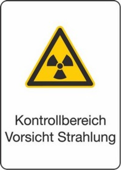 Kontrollbereich Vorsicht Strahlung Kontrollbereich Vorsicht Strahlung