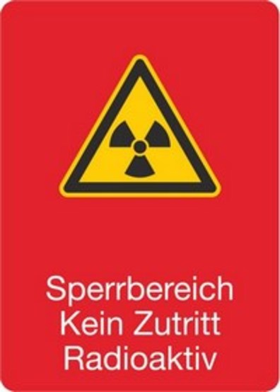 Sperrbereich Kein Zutritt Radioaktiv Sperrbereich Kein Zutritt Radioaktiv