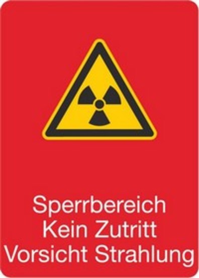 Sperrbereich Kein Zutritt Vorsicht Strahlung Sperrbereich Kein Zutritt Vorsicht Strahlung