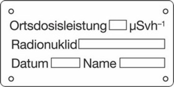 Ortsdosisleistung, Radionuklid, Datum, Name Ortsdosisleistung, Radionuklid, Datum, Name