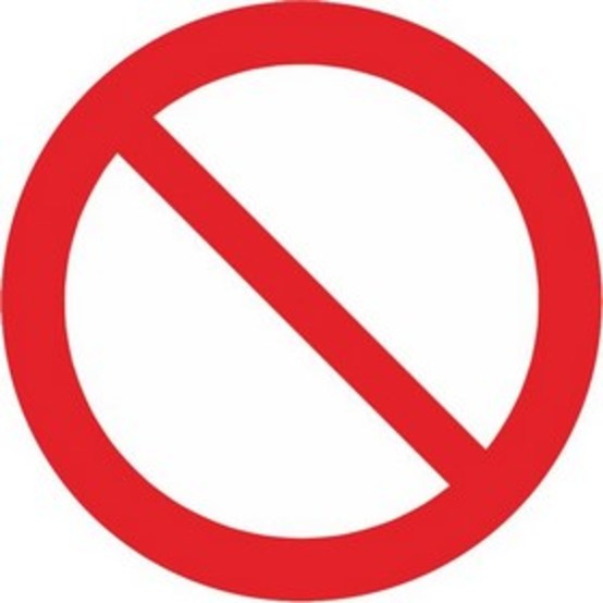 Allgemeines Verbotszeichen Allgemeines Verbotszeichen