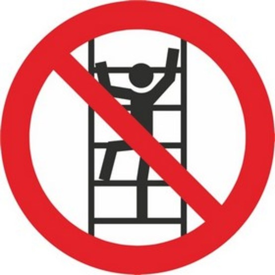 Besteigen für Unbefugte verboten Besteigen für Unbefugte verboten