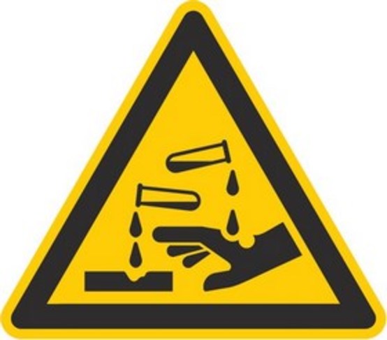 Warnung vor ätzenden Stoffen (W023) Warnung vor ätzenden Stoffen (W023)