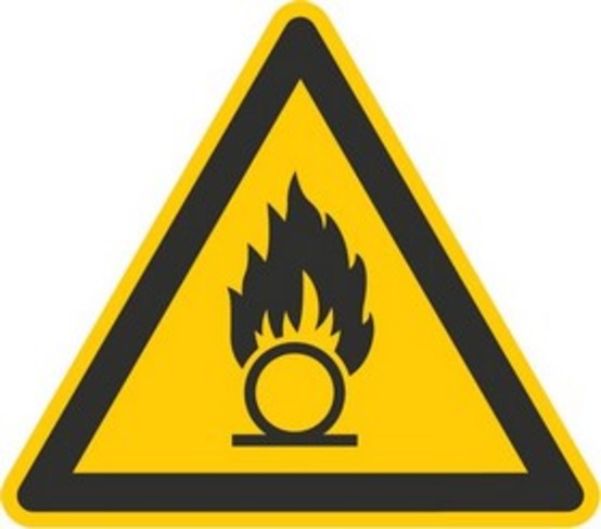 Warnung vor brandfördernden Stoffen W11/W011