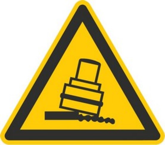Warnung vor Kippgefahr beim Walzen W24/W024 Warnung vor Kippgefahr beim Walzen W24/W024