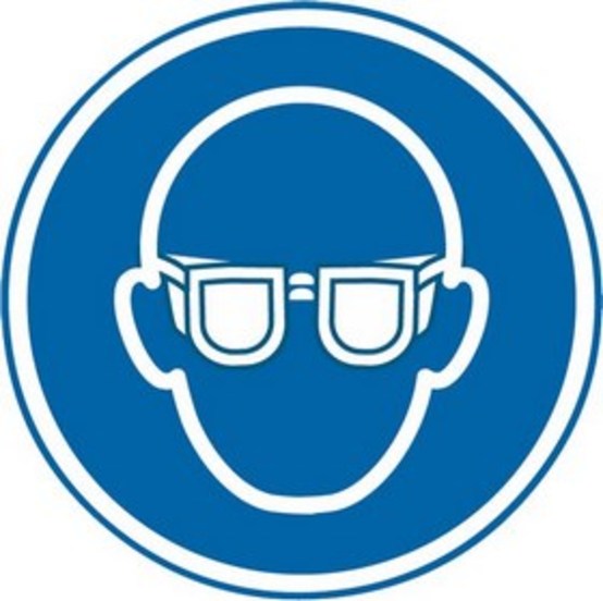 Augenschutz benutzen Augenschutz benutzen
