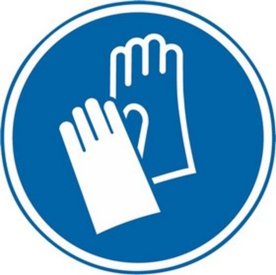 Handschutz benutzen Handschutz benutzen