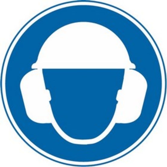 Gehörschutz und Kopfschutz benutzen Gehörschutz und Kopfschutz benutzen