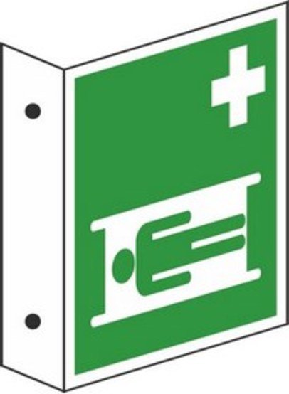 Fahnenschild Krankentrage Fahnenschild Krankentrage