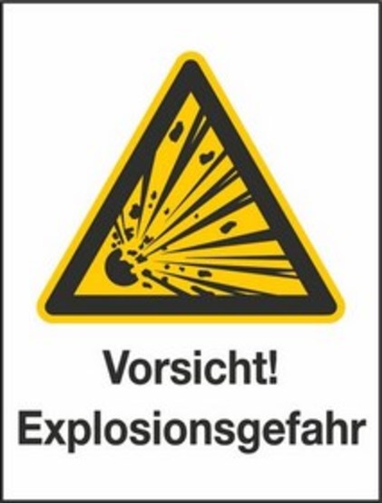 Vorsicht! Explosionsgefahr W02/W002 Vorsicht! Explosionsgefahr W02/W002