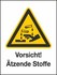 Vorsicht! Ätzende Stoffe W04/W004