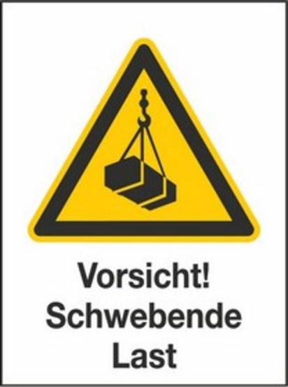 Vorsicht! Schwebende Last W06/W006 Vorsicht! Schwebende Last W06/W006