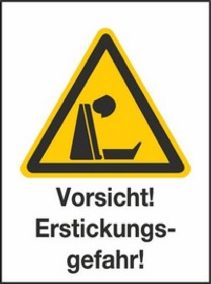 Vorsicht! Erstickungsgefahr! Vorsicht! Erstickungsgefahr!