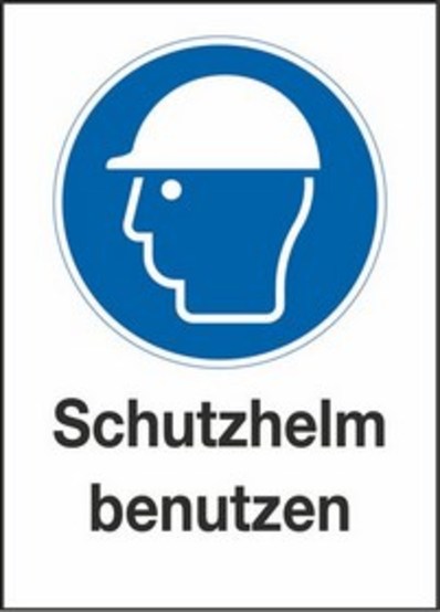 Schutzhelm benutzen Schutzhelm benutzen