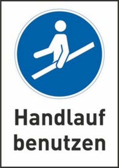 Handlauf benutzen Handlauf benutzen
