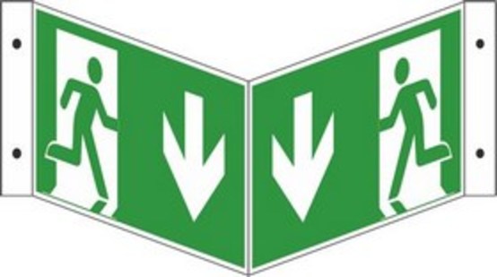 Winkelschild Notausgang Winkelschild Notausgang