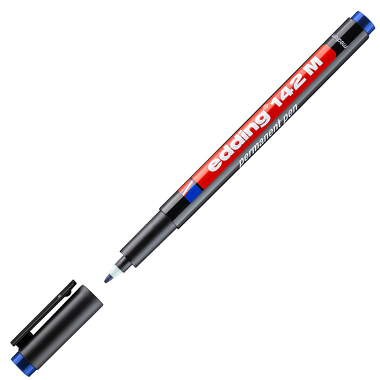 edding 142 M Permanenter Folienschreiber blau edding 142 M Permanenter Folienschreiber blau