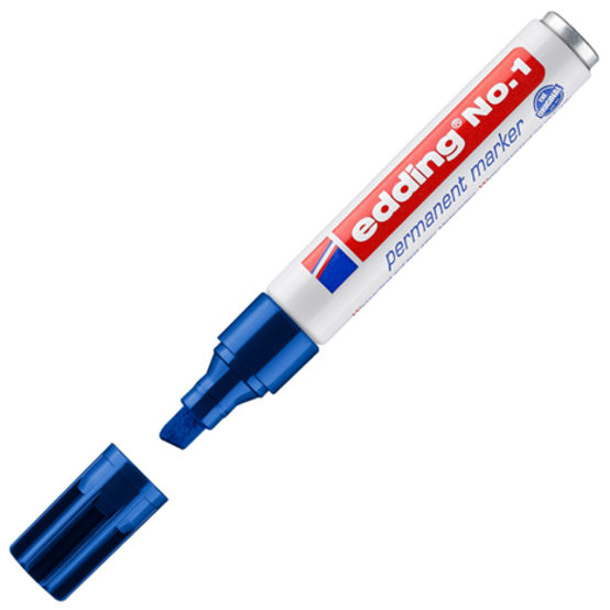 edding No. 1 Permanentmarker blau