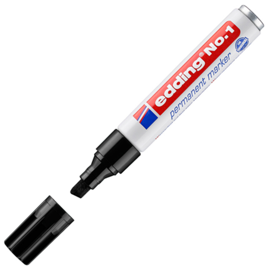 edding No. 1 Permanentmarker schwarz edding No. 1 Permanentmarker schwarz