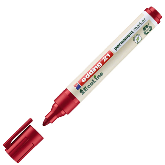 edding 21 EcoLine Permanentmarker rot