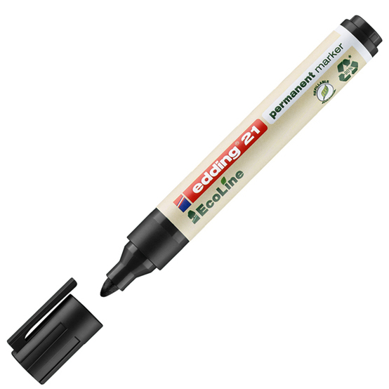 edding 21 EcoLine Permanentmarker schwarz edding 21 EcoLine Permanentmarker schwarz