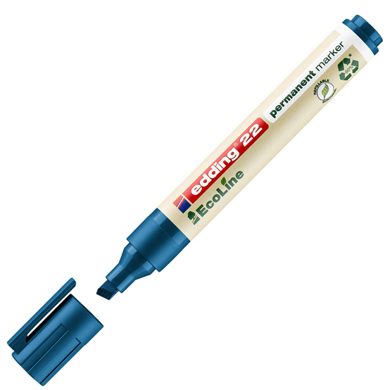 edding 22 EcoLine Permanentmarker blau edding 22 EcoLine Permanentmarker blau