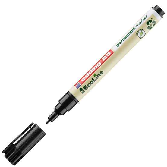 edding 25 EcoLine Permanentmarker schwarz edding 25 EcoLine Permanentmarker schwarz