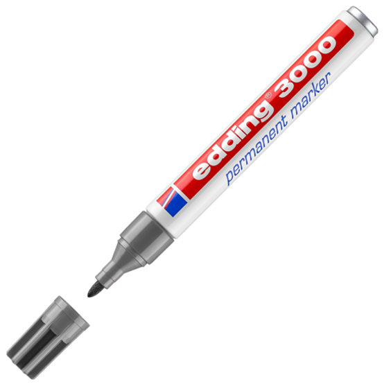 edding 3000 Permanentmarker grau edding 3000 Permanentmarker grau