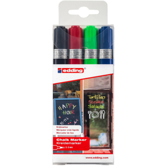 edding 4095 Kreidemarker 4er-Set sortiert edding 4095 Kreidemarker 4er-Set sortiert