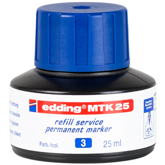 edding MTK 25 Nachfülltinte Permanentmarker blau