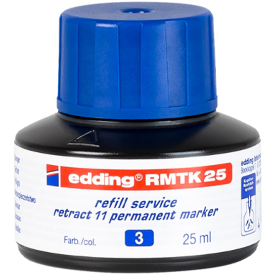 edding RMTK 25 Nachfülltinte retract 11 Permanentmarker blau edding RMTK 25 Nachfülltinte retract 11 Permanentmarker blau