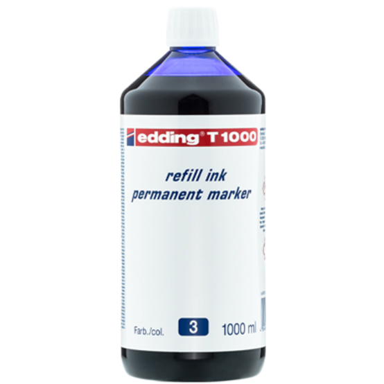 edding T 1000 Nachfülltinte Permanentmarker blau edding T 1000 Nachfülltinte Permanentmarker blau
