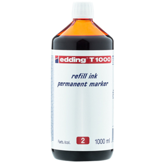 edding T 1000 Nachfülltinte Permanentmarker rot edding T 1000 Nachfülltinte Permanentmarker rot