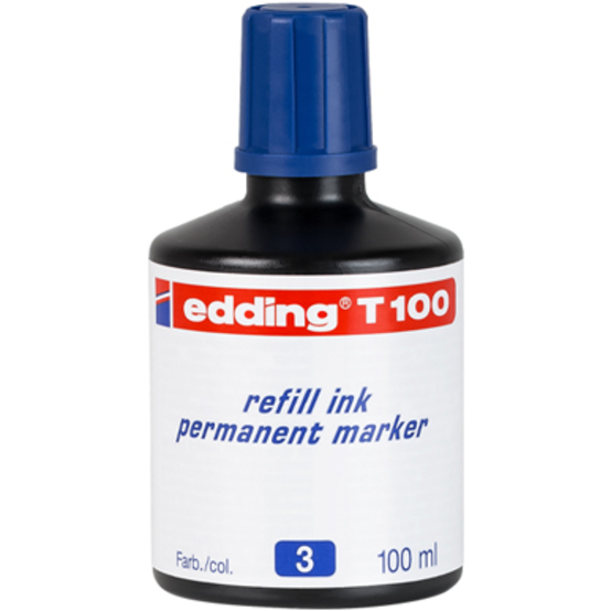 edding T 100 Nachfülltinte Permanentmarker blau edding T 100 Nachfülltinte Permanentmarker blau